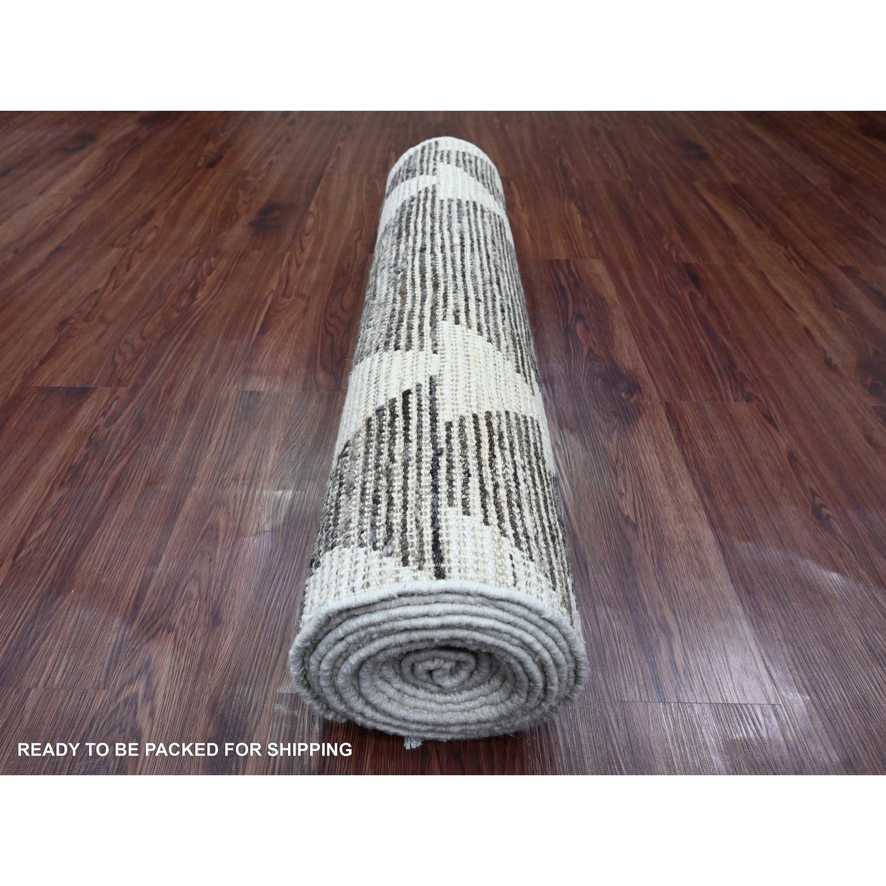 Afghan Tapis de course en laine nouée à la main 3'x16'8