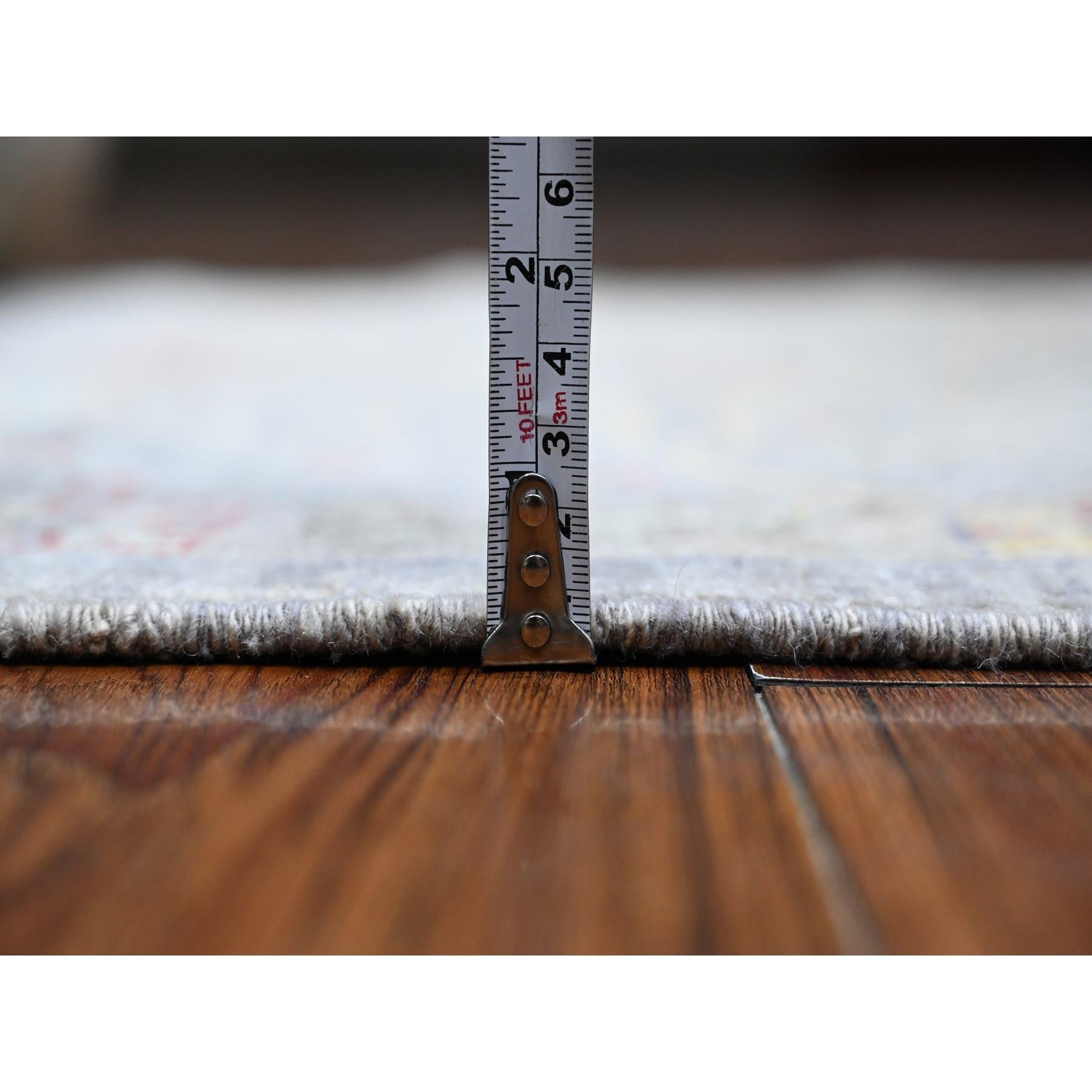 Annodato a mano Tappeto orientale 3'x19'9