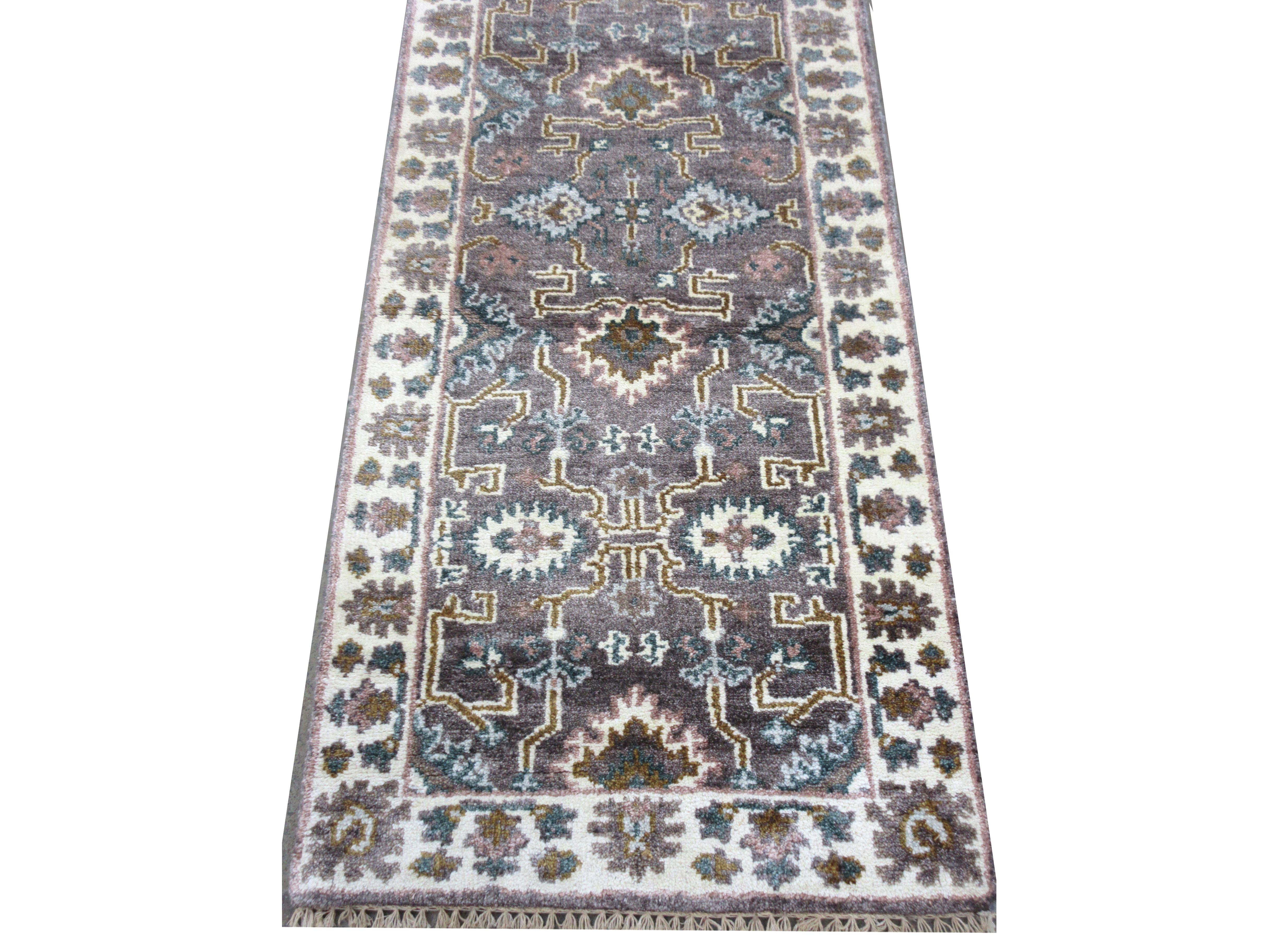 Brown Oushak Runner In New Condition For Sale In Laguna Hills, CA