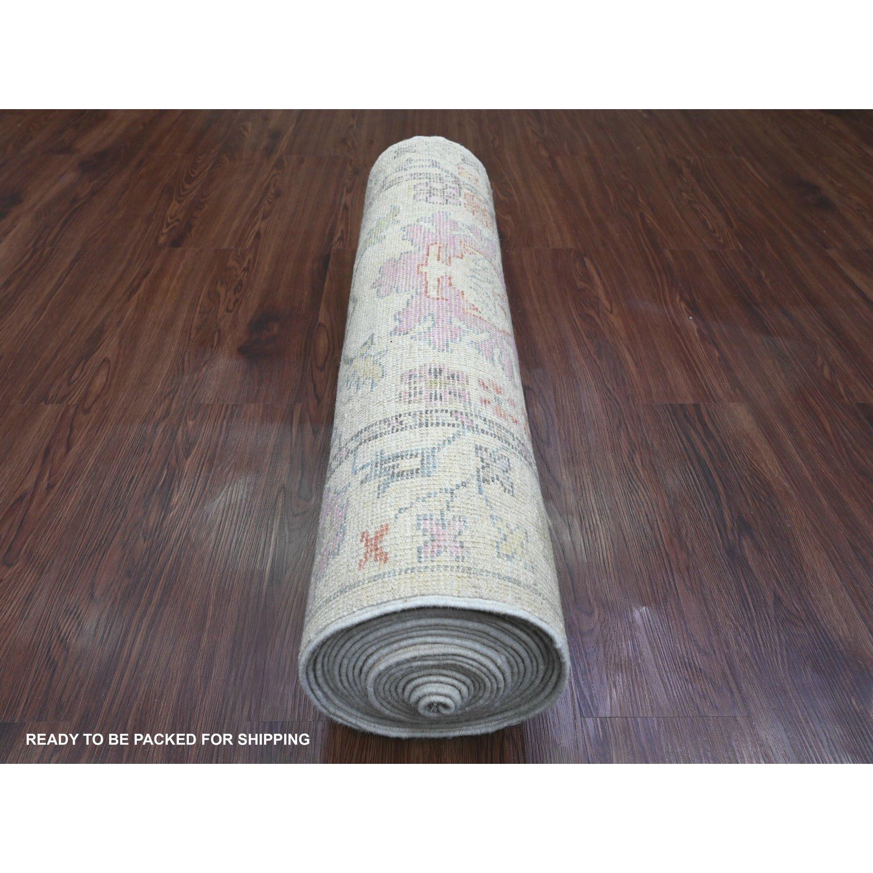 Tapis de course en laine nouée à la main 3'x22'5