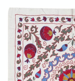 3x3.2 Ft Hand Embroidered Wall Hanging. New Tablecloth. Cotton Sofa Spread