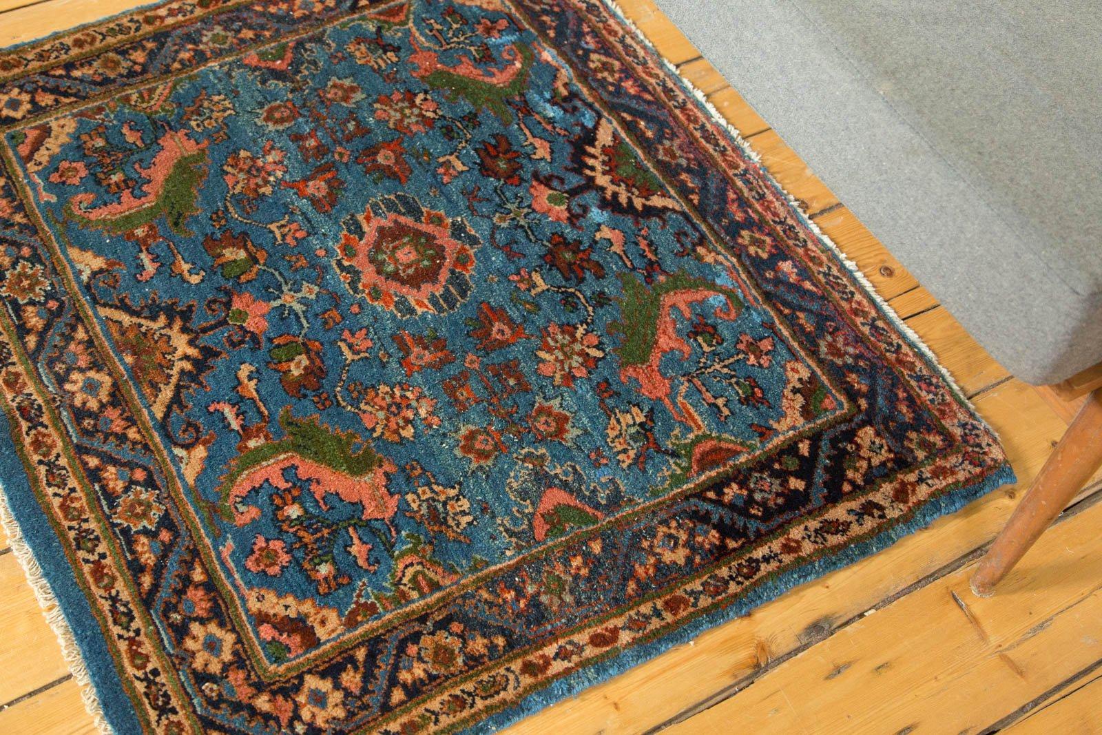 Vintage Fine Engelas Square Rug For Sale 2