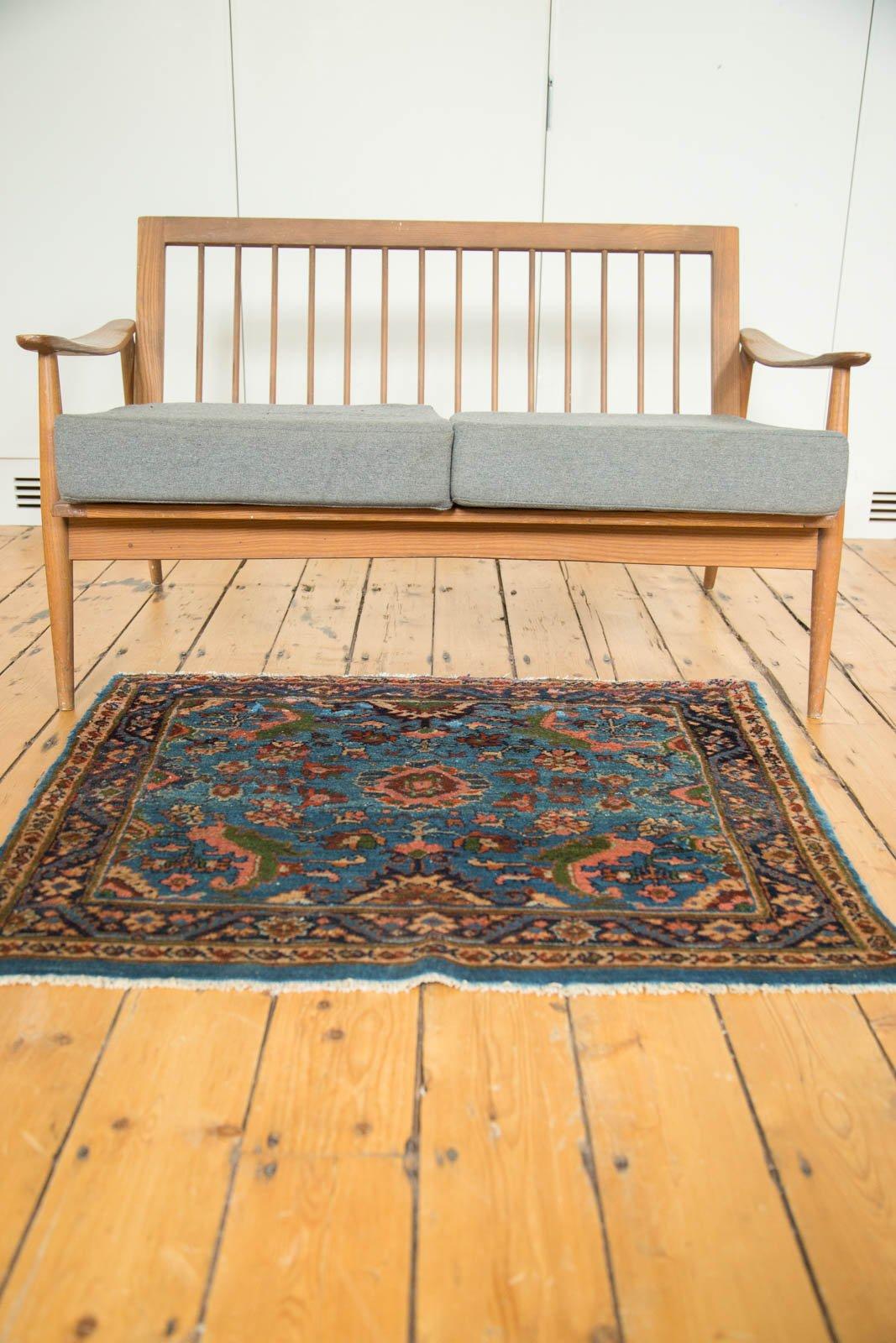 Mid-20th Century Vintage Fine Engelas Square Rug For Sale