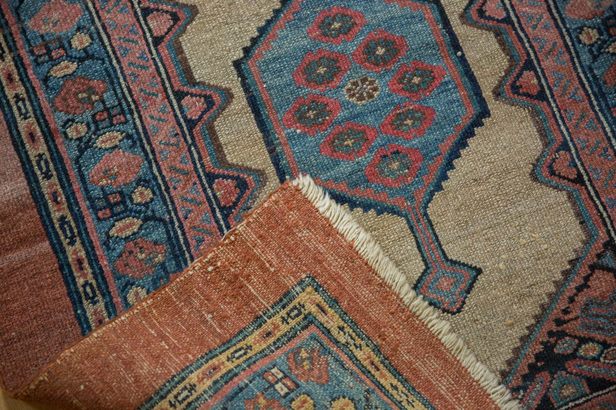 Persian Antique Camel Hair Serab Square Rug For Sale