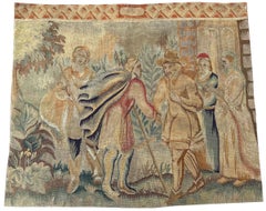 3x4 Antique French Tapestry Fine Weave Rug Decorative 92cm x 107cm Circa 1880