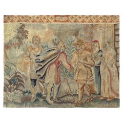 3x4 Antique French Tapestry Fine Weave Rug Decorative 92cm x 107cm Circa 1880