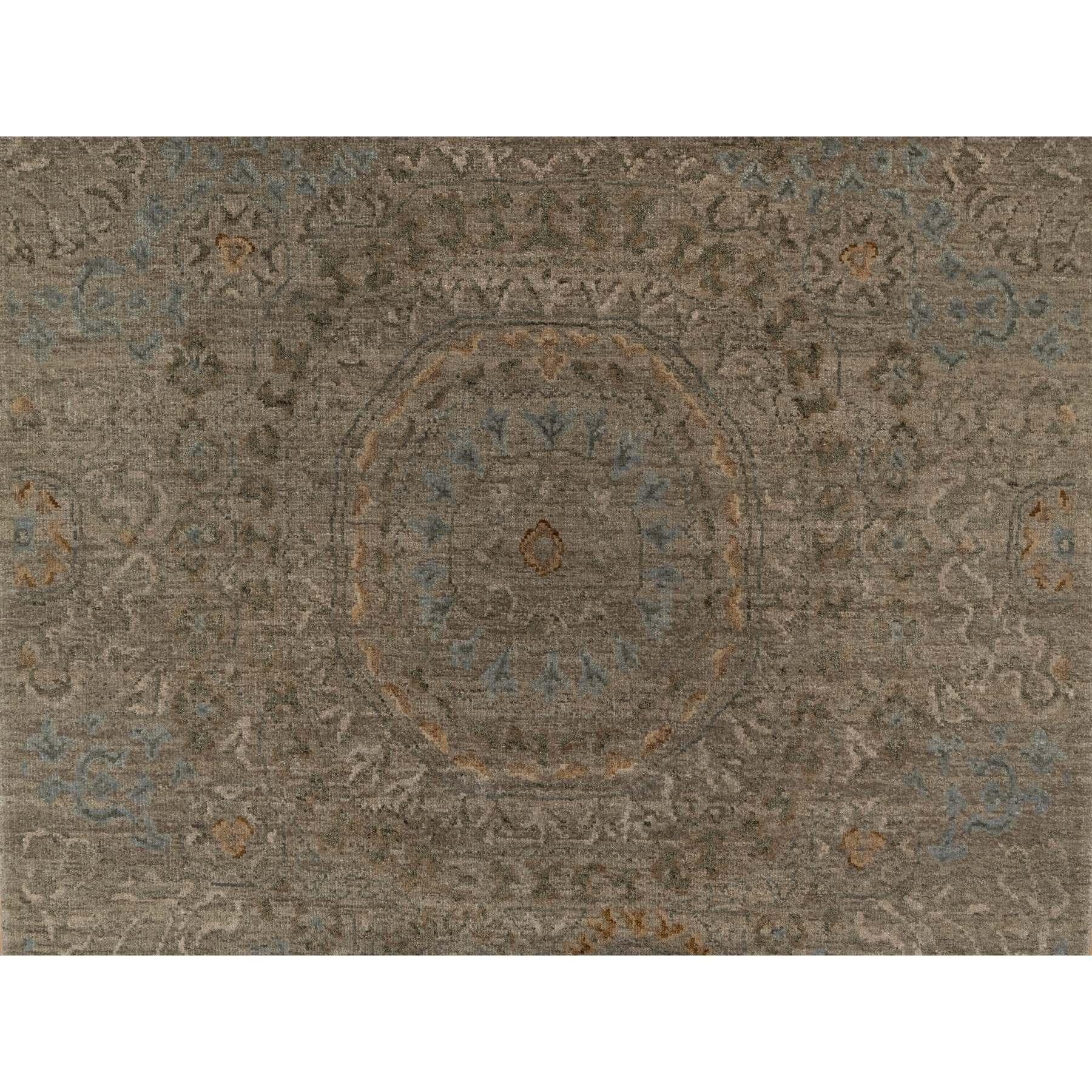 3'x4' Biber Braun Mamluke Design Reine Himalaya Wolle Handgeknüpft Teppich im Zustand „Neu“ im Angebot in Carlstadt, NJ