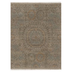 3'x4' Beaver Brown Mamluk Design Pure Himalayan Wool Hand Knotted Rug