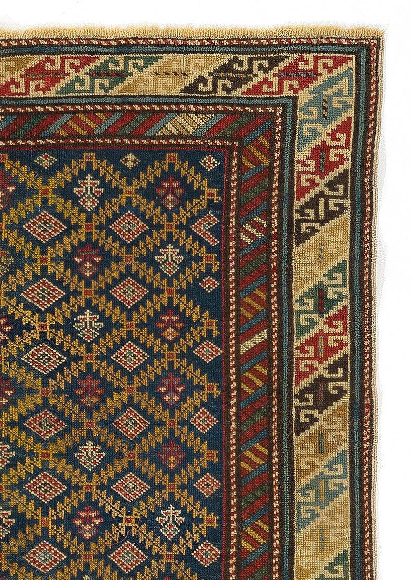 Kazak Antique Caucasian Karagashli Shirvan Rug, Ca 1910 For Sale