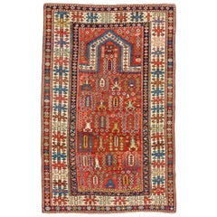 Tappeto antico caucasico Shirvan Prayer 3'x4'9''