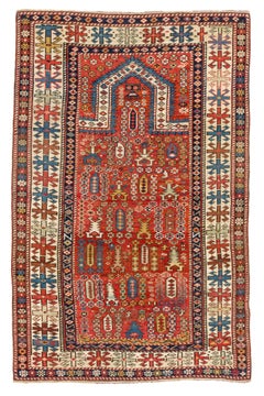 3'x4'9'' Antique Caucasian Shirvan Prayer Rug