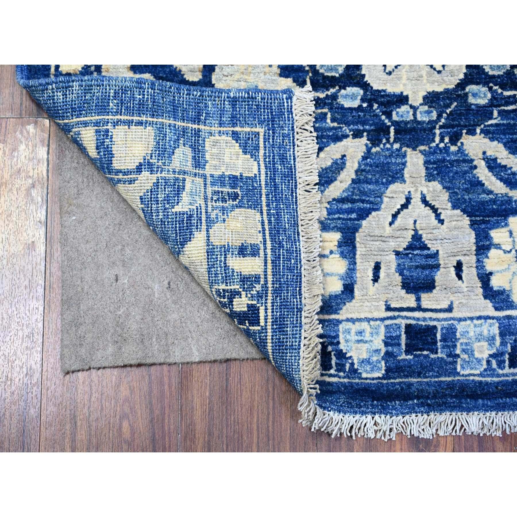 This is a truly genuine one-of-a-kind Peshawar With Mahal Design Organic Wool Hand Knotted Oriental Rug. It has been Knotted for months and months in the centuries-old weaving craftsmanship techniques by expert artisans.
Primary materials: