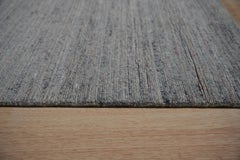 3x5 Blue Hand-Knotted Wool Woven Horizon Abstract Modern Carpet Rug