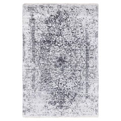 3'x5' Broken Persian Design Handgeknüpfter orientalischer Teppich aus Wolle und reiner Seide