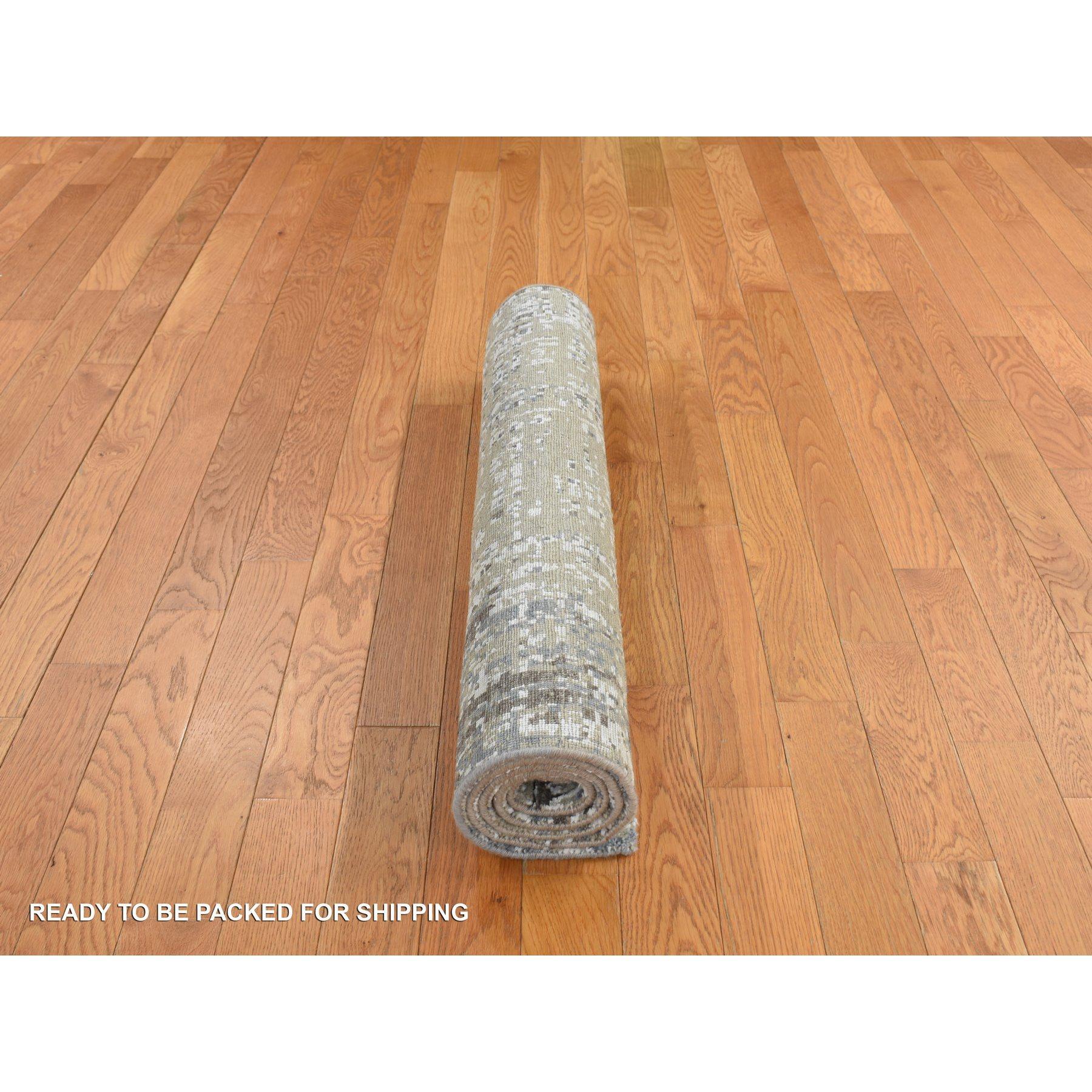 3'x5' Citadel Blue Abstract Design Persian Knot Denser Weave Oriental Rug Indio en venta