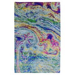 3
x5
 Colorful Sari Silk with Textured Wool The Lava Design Hand Knotted Rug