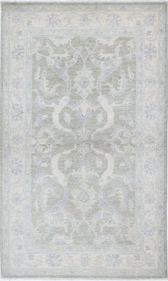 3x5 ft Authentic Handmade Turkish Accent Rug in Soft Colors. All Wool