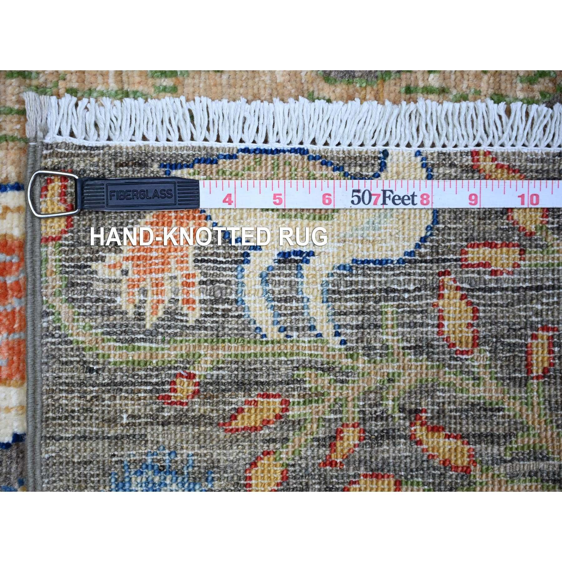 3'x5' Alfombra Oriental de Lana Peshawar Anudada a Mano Gray Birds Paradise en Nuevo estado para la venta en Carlstadt, NJ
