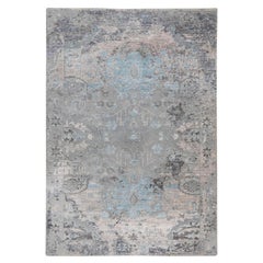 3
x5
 Gray Erased Design Wool And Silk Hand Knotted Oriental Rug