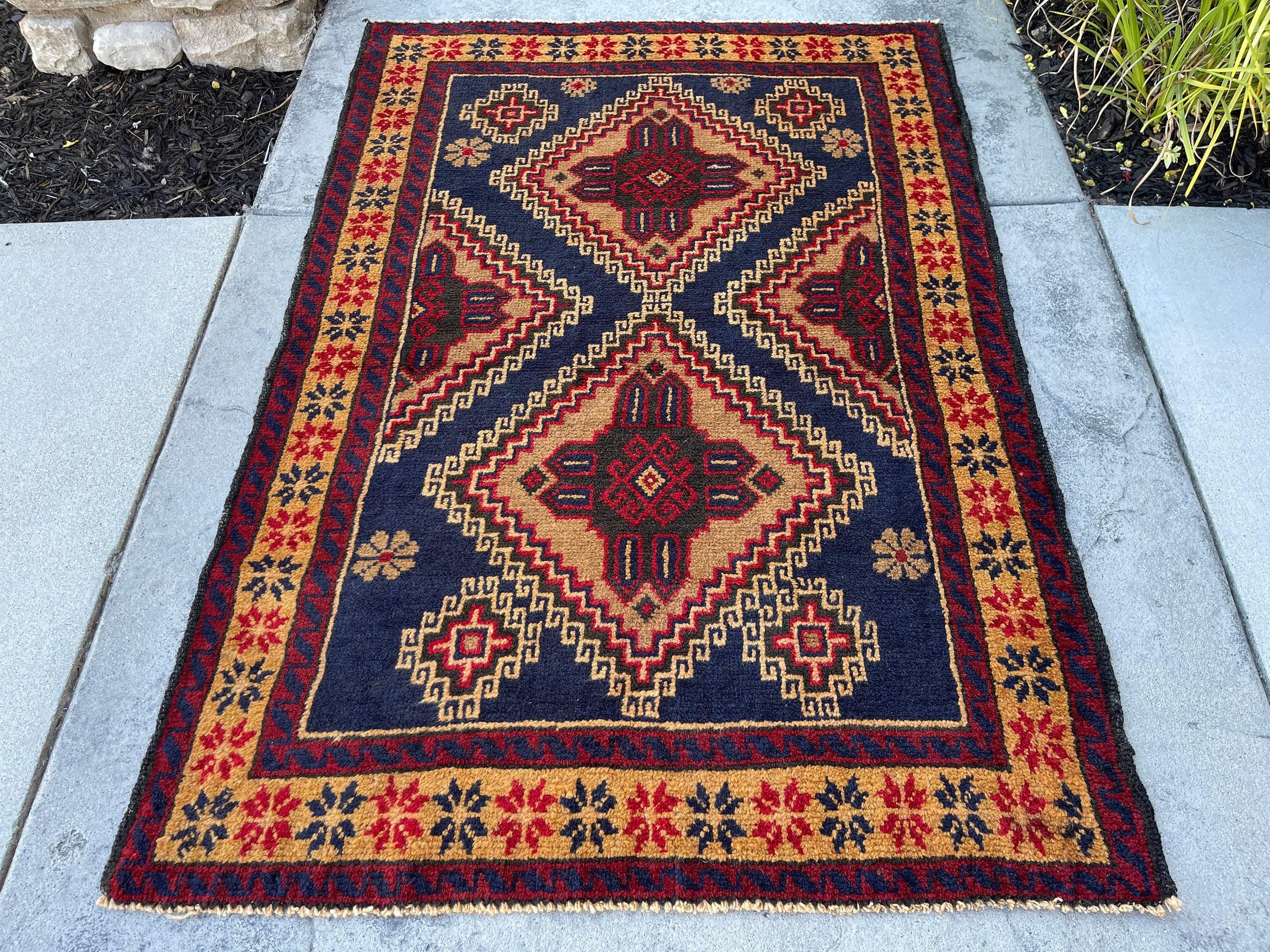 This rug was made with 100% premium, Afghan-sourced Ghazni wool with a cotton foundation. The rich colors are dipped in natural dyes to create an heirloom finish that does not bleed and is meant to last for generations. Sourced through fair trade