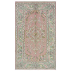 3x5 Hand Knotted Antique Turkish Oushak Area Rug