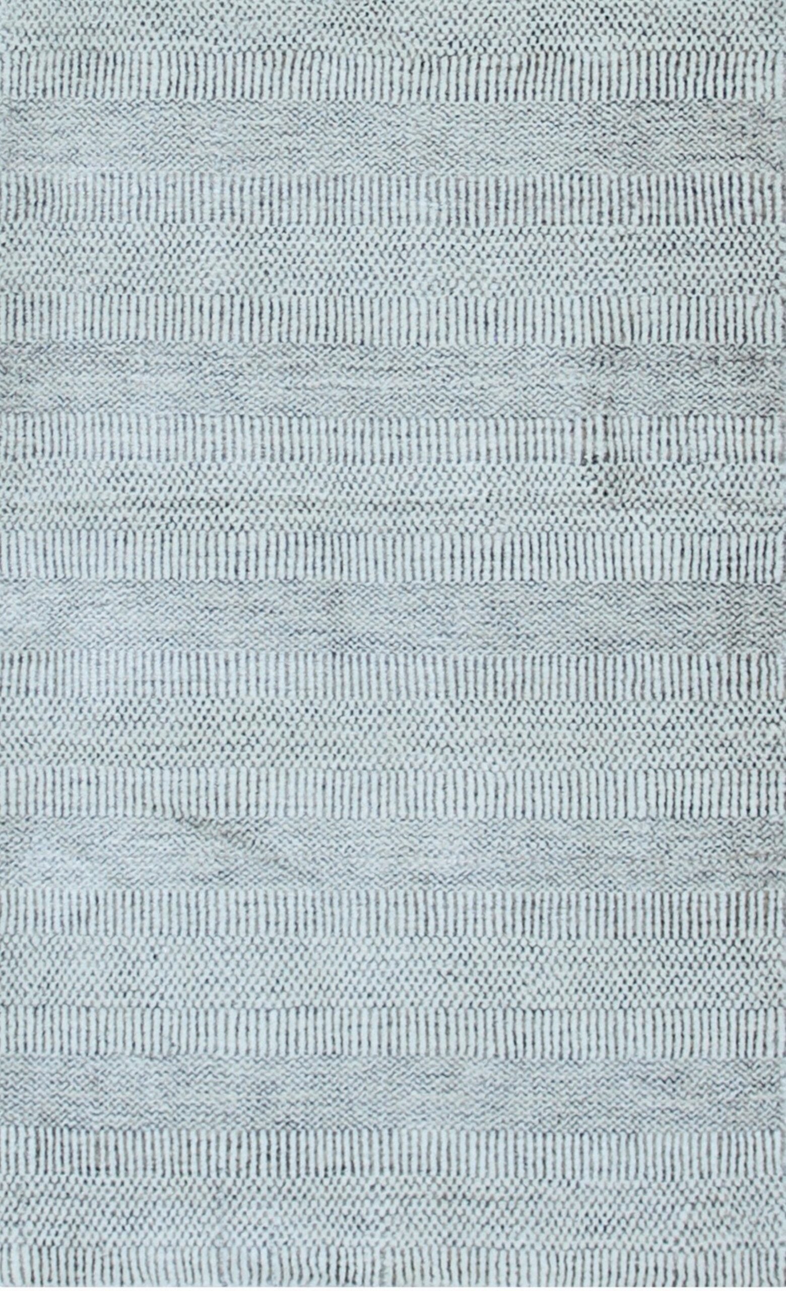 3x5 Trendy Dahlia Beige Solid Geometric Modern Handmade Small Wool Carpet Rug For Sale