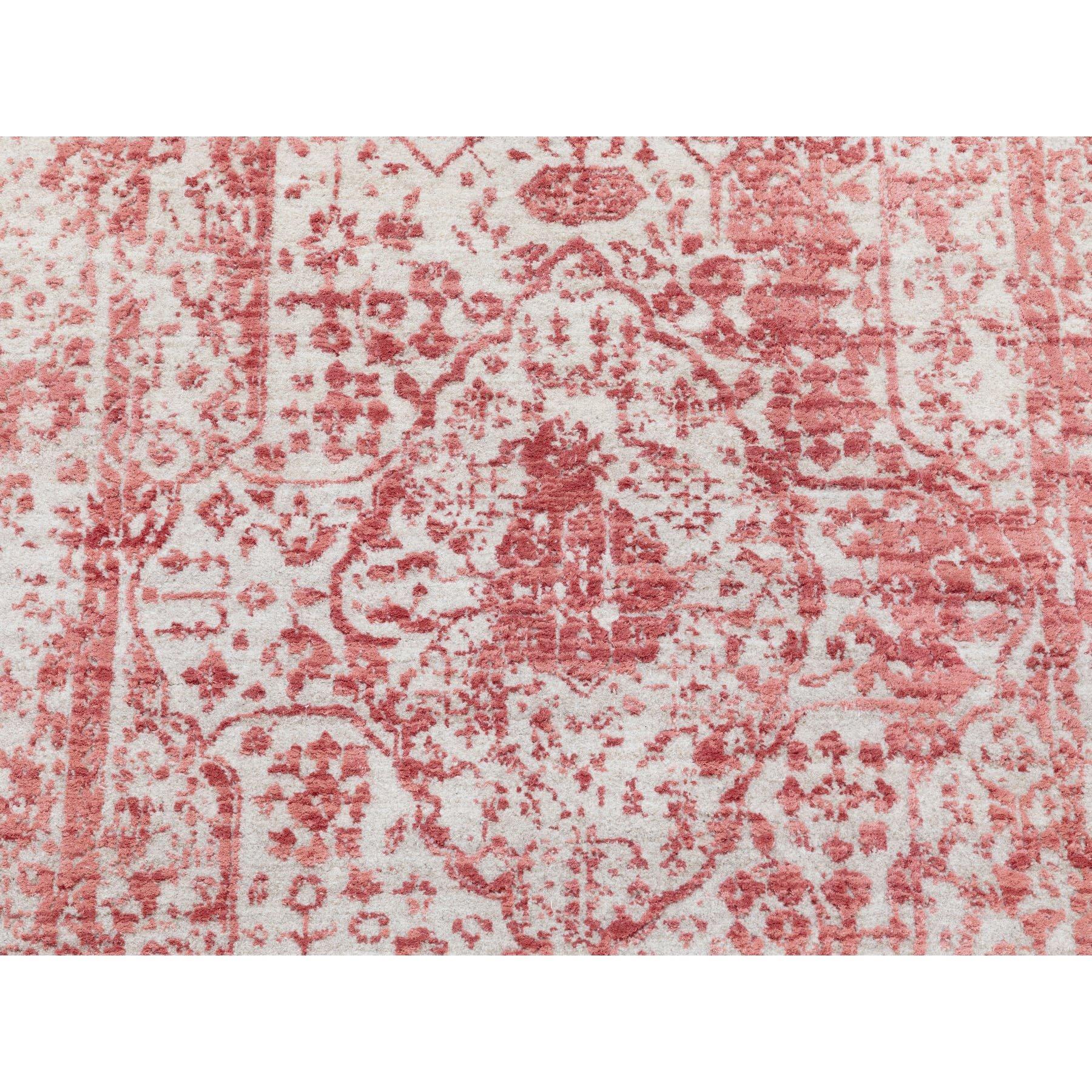 Annodato a mano Tappeto orientale annodato a mano 3'x5' in lana e pura seta con disegno persiano spezzato in vendita