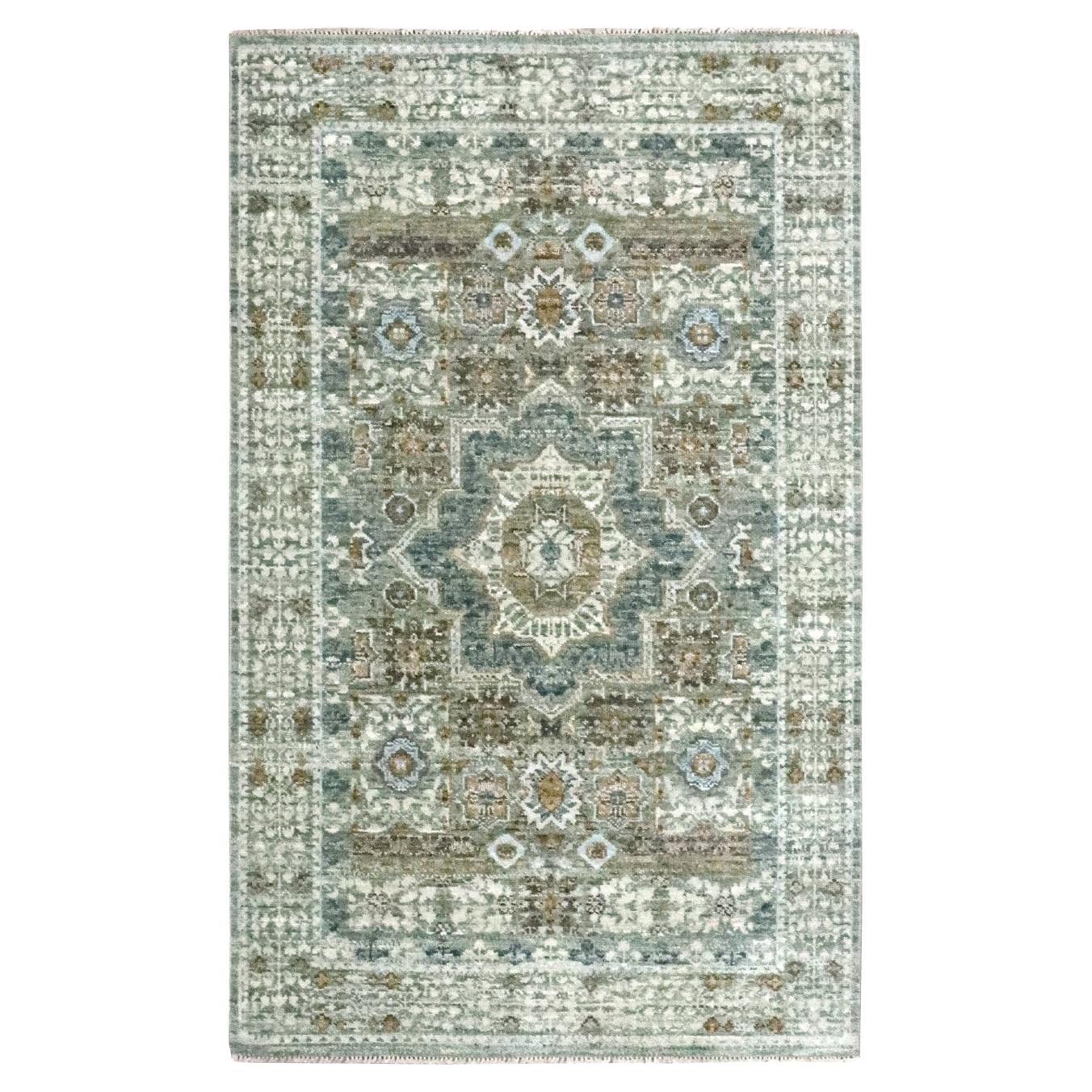 3
x5
1" Greene
Greene Rugs annodato a mano in pura lana con design Mamluke preistorico