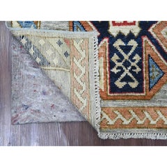 3'x5'10" Gray Anatolian Village Inspired Design Hand Knotted Wool Runner Rug