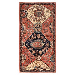 3
x5
10" Orange Antiqued Heriz Design Hand Knotted All Wool Runner Oriental Rug