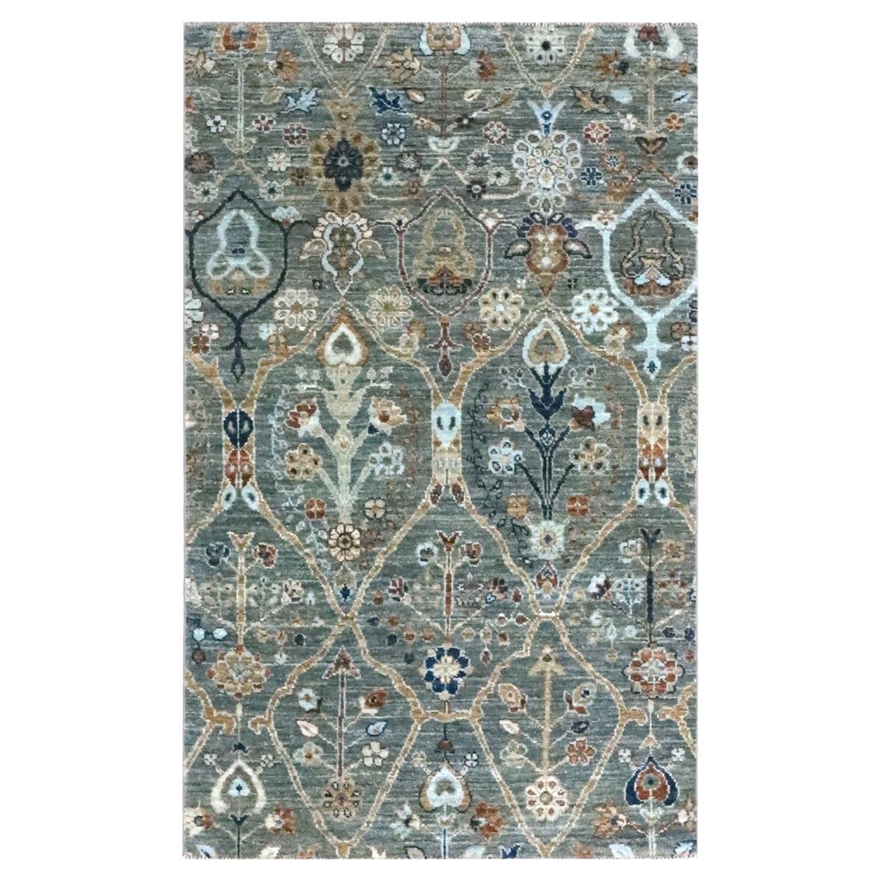 3
x5
2" Basilikum Grün Alle Wolle Spalier Randlos Garten Design Hand geknüpft Teppich