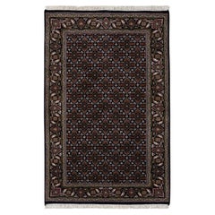 3
x5
2" Black Hand Knotted Wool Herati 175 KPSI Oriental Rug