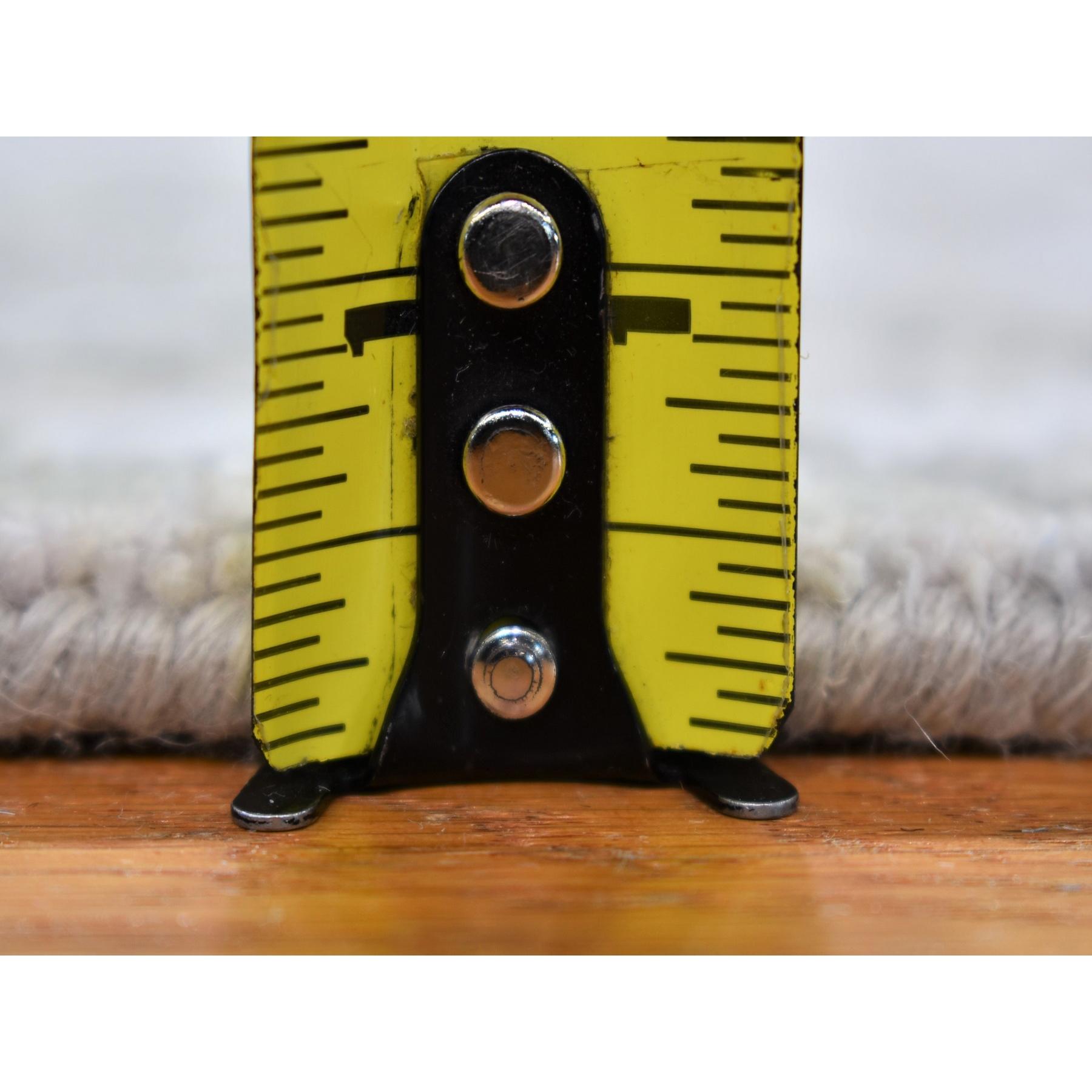 Annodato a mano Tappeto a trama densa in lana 3'x5'2