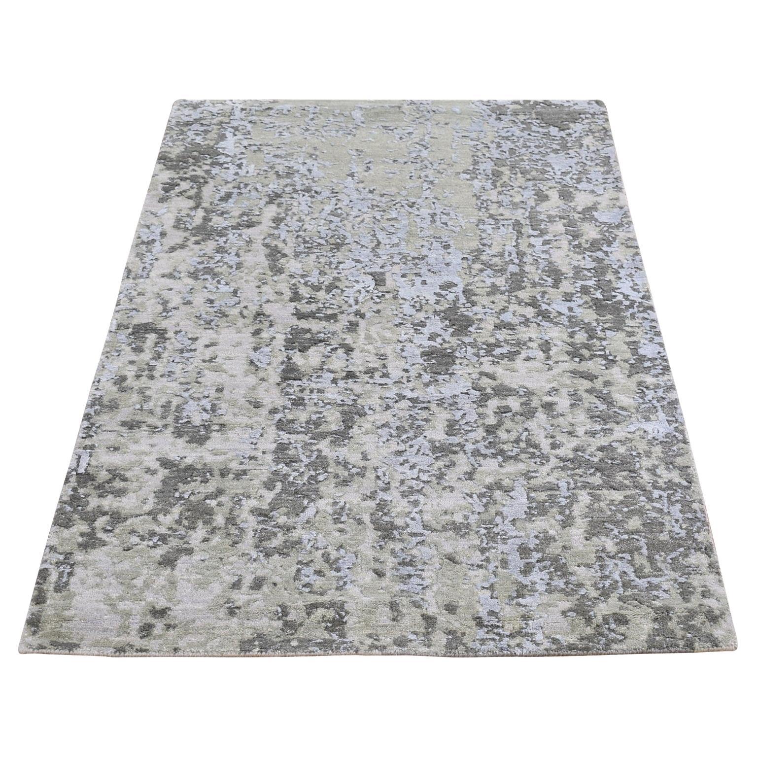 3
x5
2" Tapis à armure dense en laine grise avec Knots Rugs et Design/One