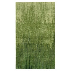 3
x5
3" Shades of Green Vertical Ombre Design Handgeknüpfter weicher Wollteppich
