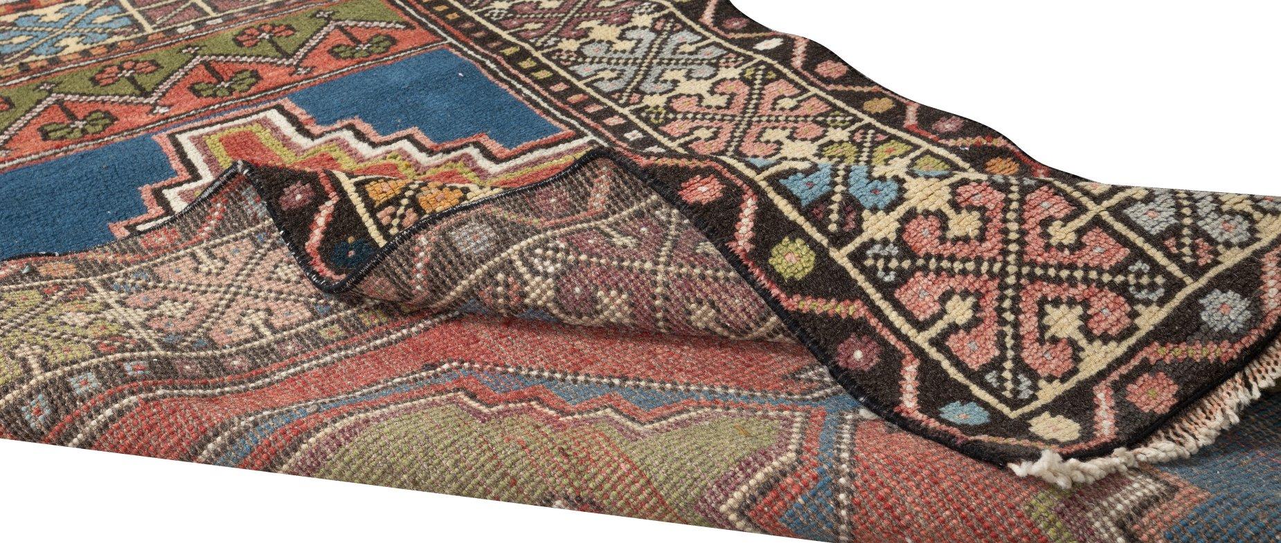 Turkish Handmade Anatolian Oriental Carpet, Decorative Tribal Style Vintage Rug For Sale