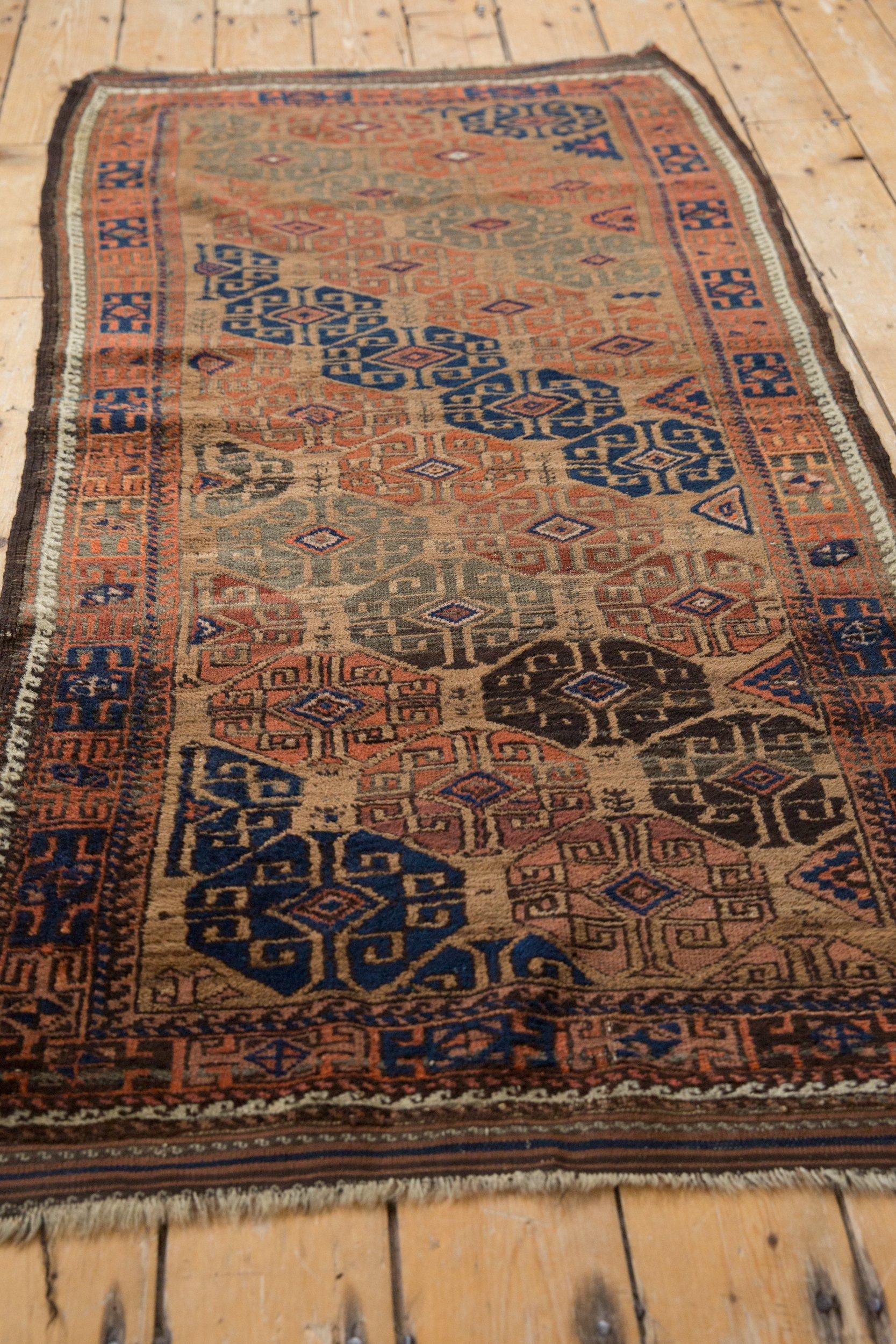 Antique Belouch Rug Runner For Sale 3