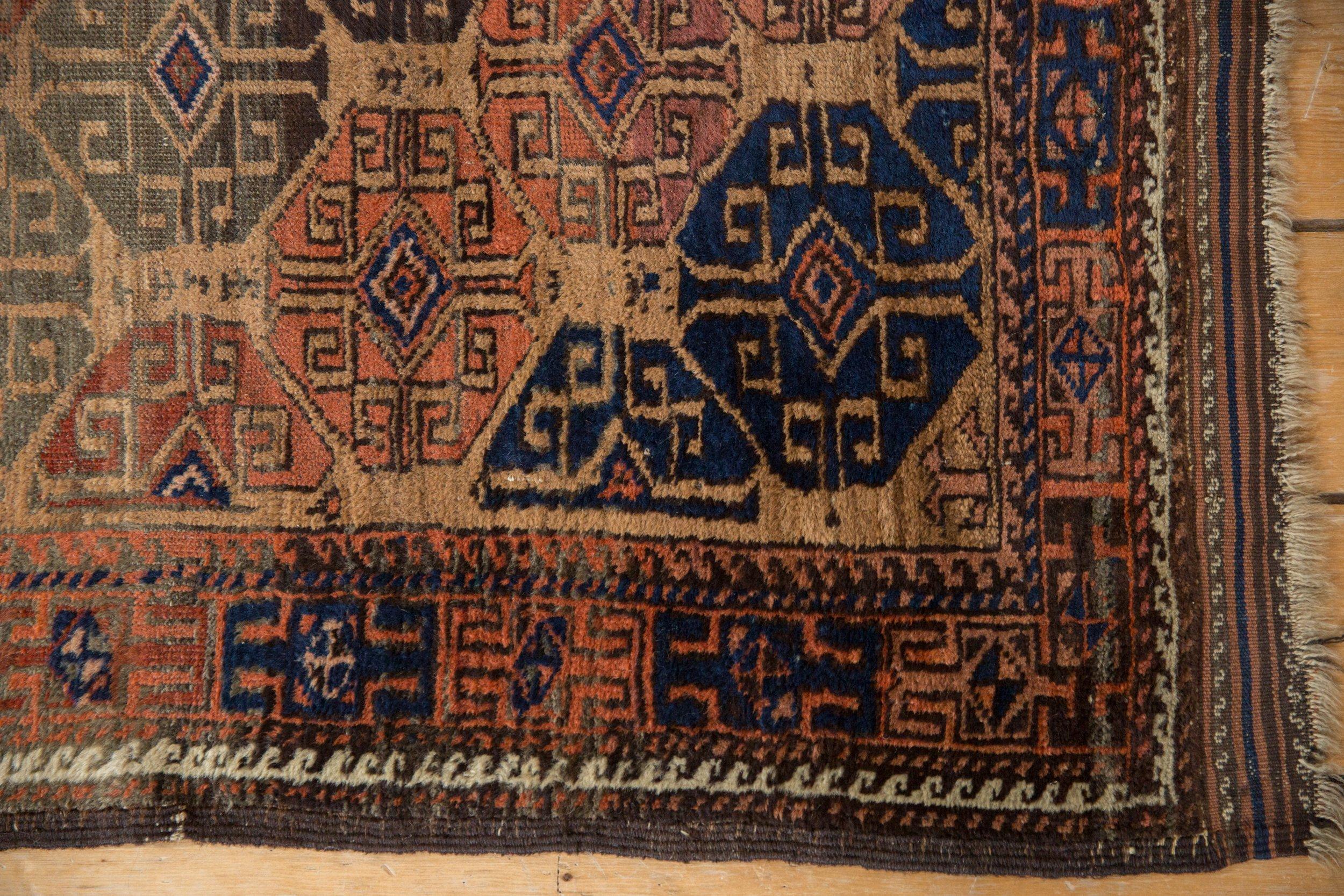 Persian Antique Belouch Rug Runner For Sale