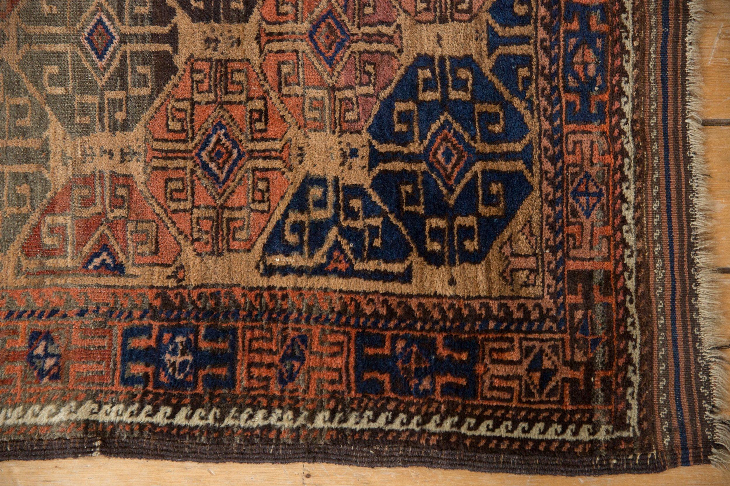 Persiano Tappeto antico Belouch Runner in vendita