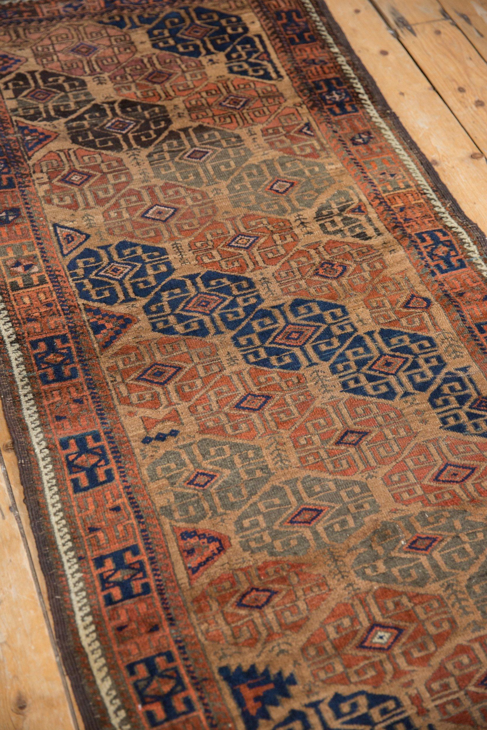 20th Century Antique Belouch Rug Runner For Sale