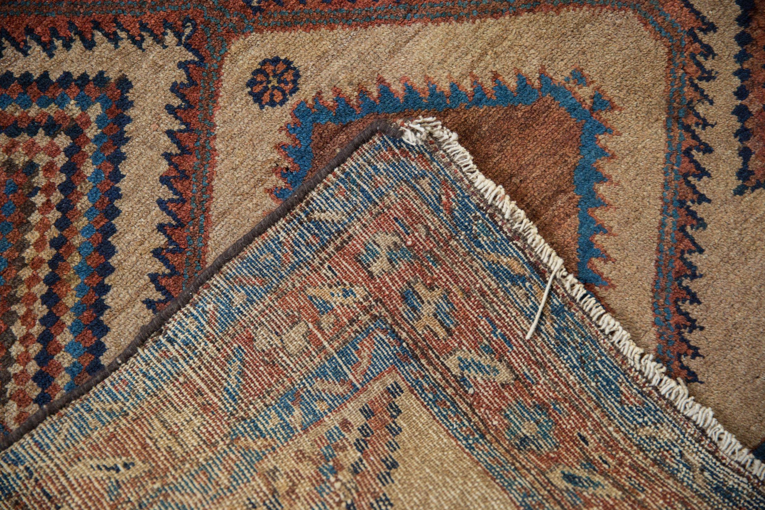 Other Antique Camel Hair Serab Rug Runner For Sale