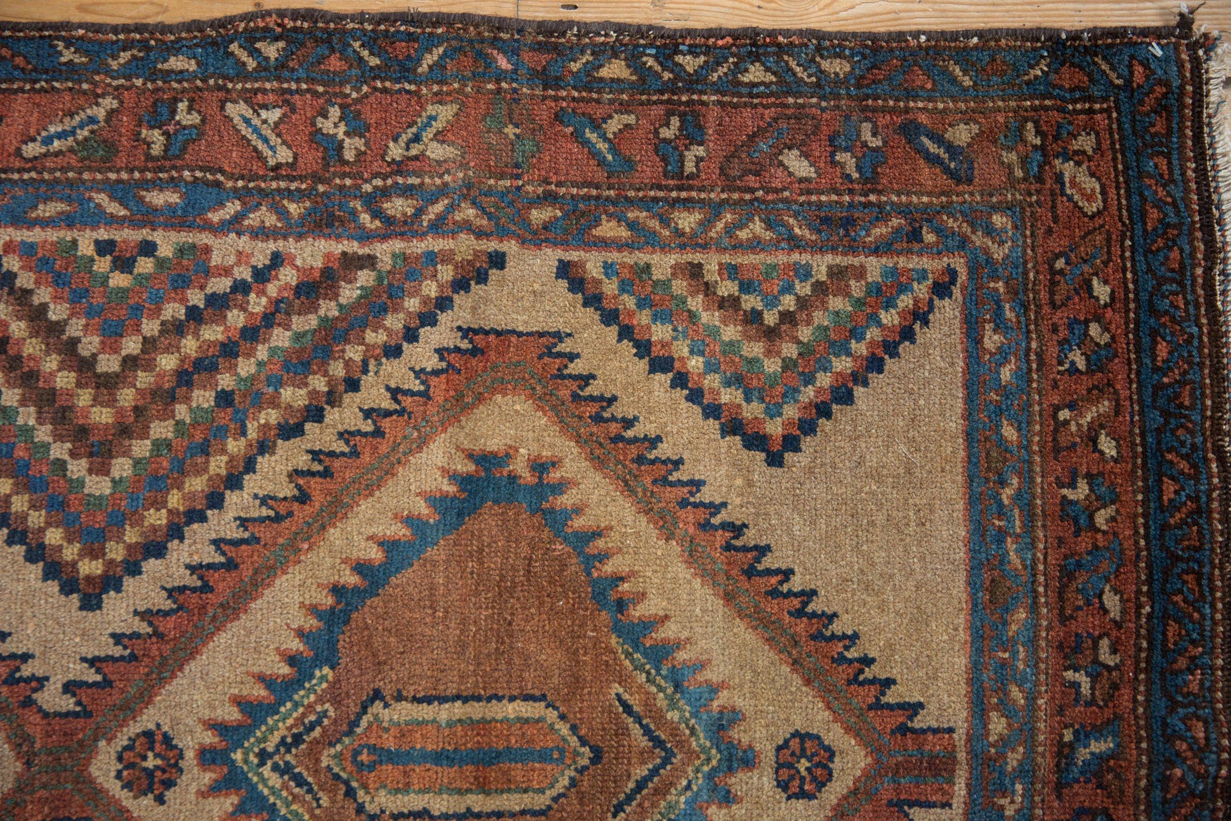 Other Antique Camel Hair Serab Rug Runner For Sale
