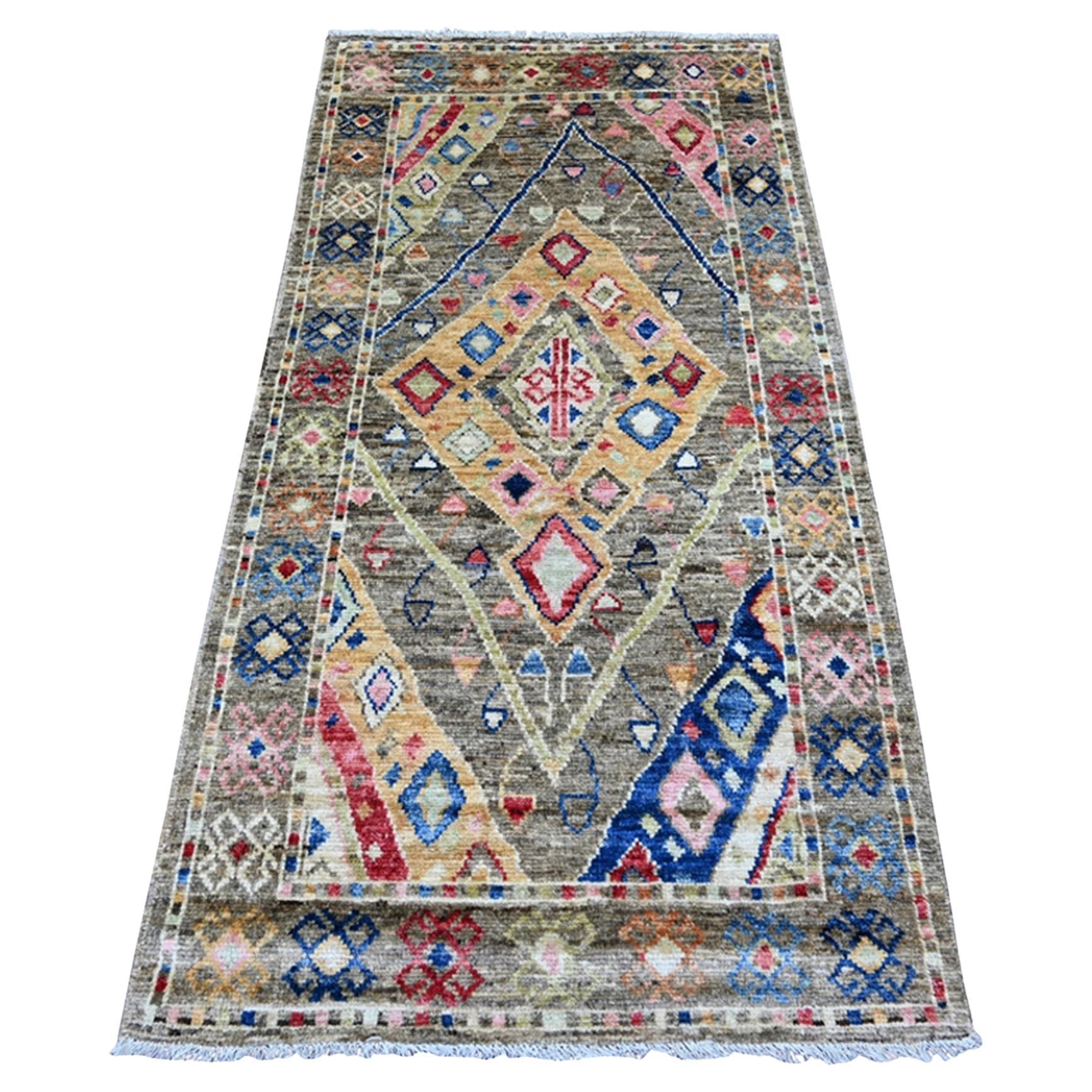 3
x6
Gray Anatolian Village Inspired Design Hand Knotted Wool Runner Rug
