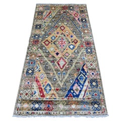 3
x6
Gray Anatolian Village Inspired Design Hand Knotted Wool Runner Rug