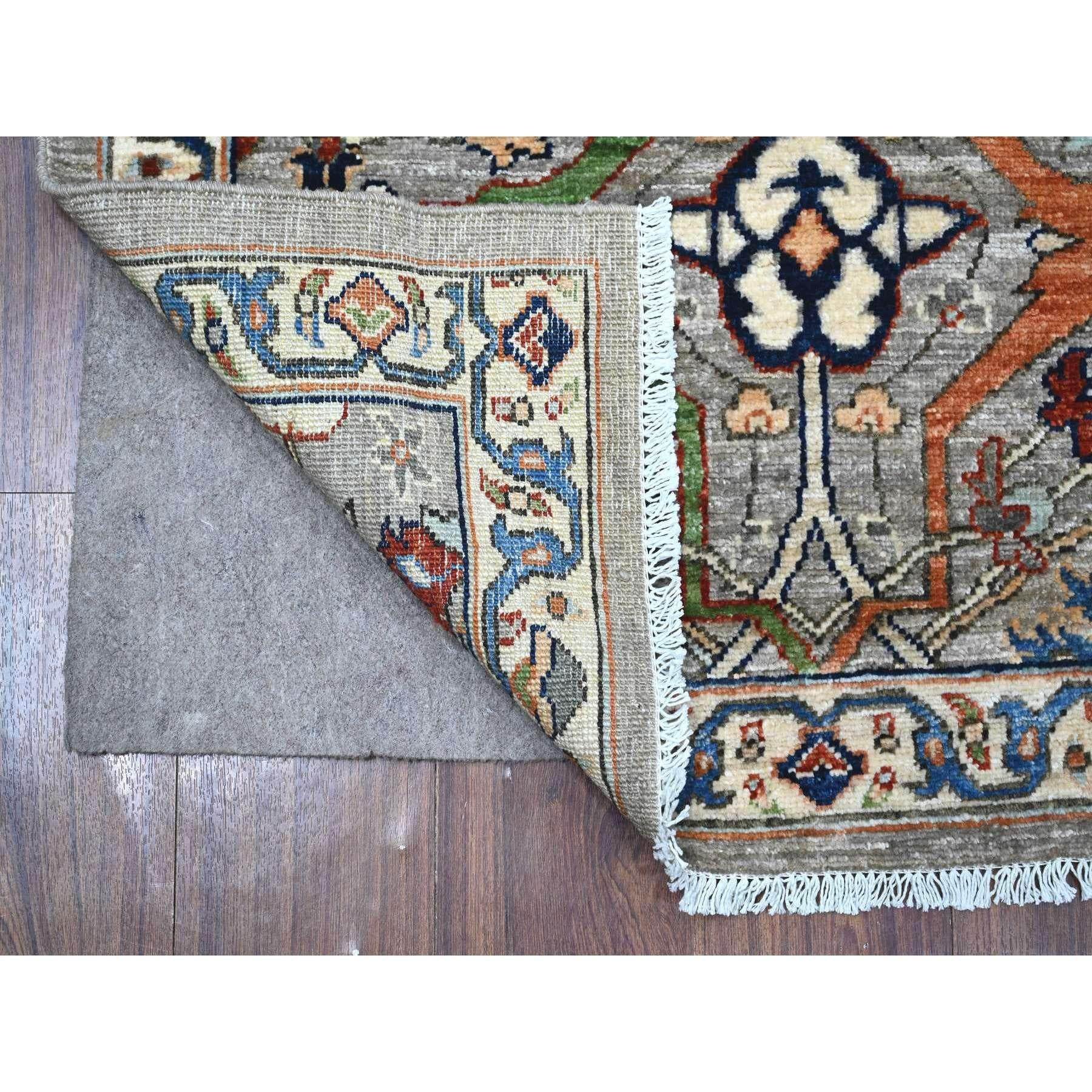 This is a truly genuine one-of-a-kind Fine Aryana Bidjar Garus Design, Hand Knotted, Pure Wool, Oriental Rug. It has been Knotted for months and months in the centuries-old weaving craftsmanship techniques by expert artisans.
Primary materials: