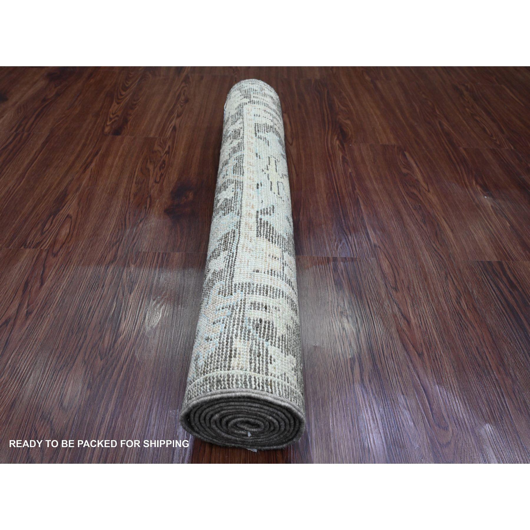 Hand-Knotted 3'x7'10