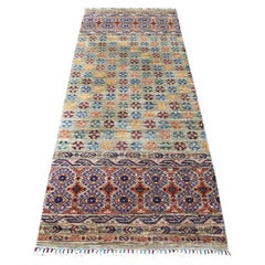3
x7
7" Gris avec glands colorés Super Kazak Khorjin Design Rugs noués à la main