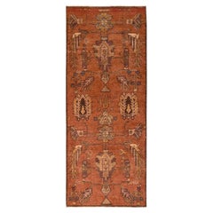 3
x7
9" Burnt Orange Vintage Northwest Persian Hand Knotted Wool Runner Rug