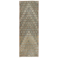 3x8.3 Ft Vintage Runner Rug for Kitchen. Hallway Rug. Stair Rug. Corridor Rug