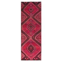 3
x9
 Hot Pink Overdyed Vintage Persian Kerman Hand Knotted Wool Runner Rug